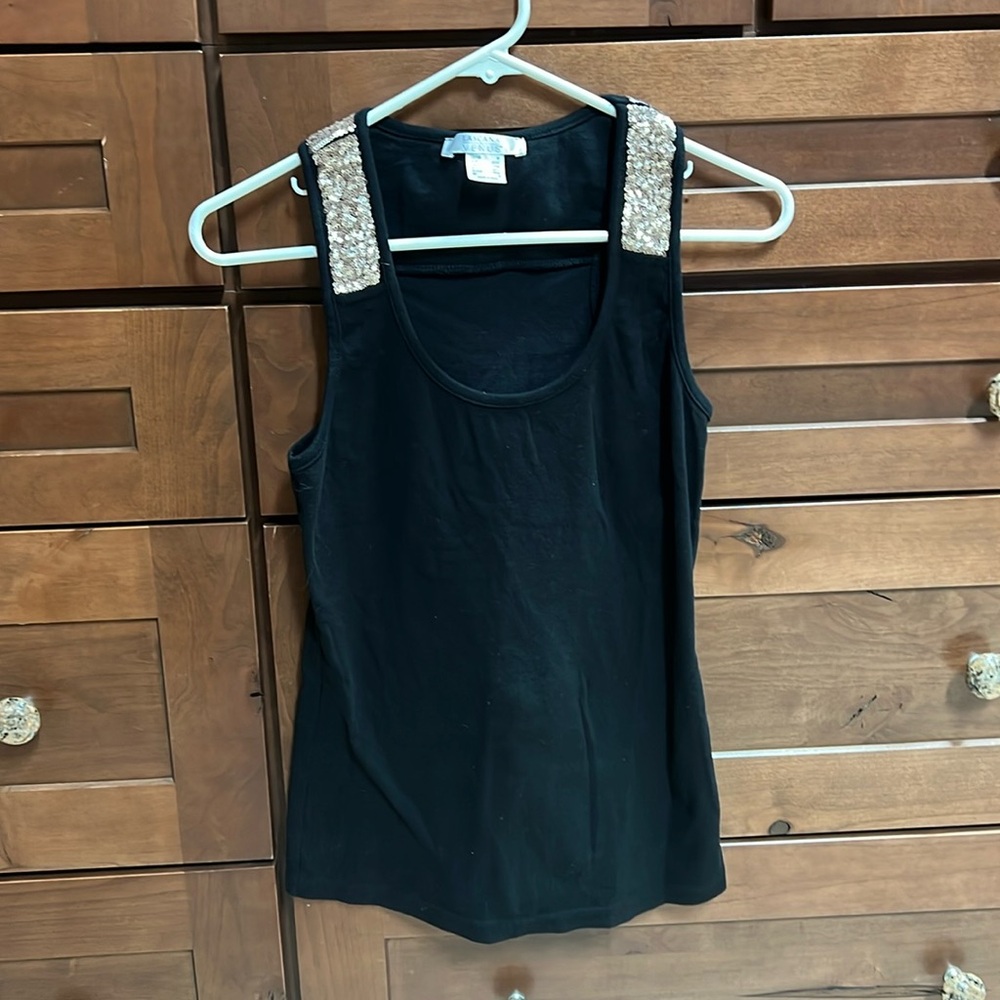 Sequined tank top